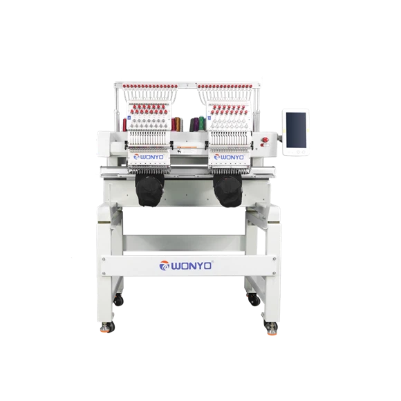 WONYO المحمولة 2 رئيس آلة التطريز المحوسبة